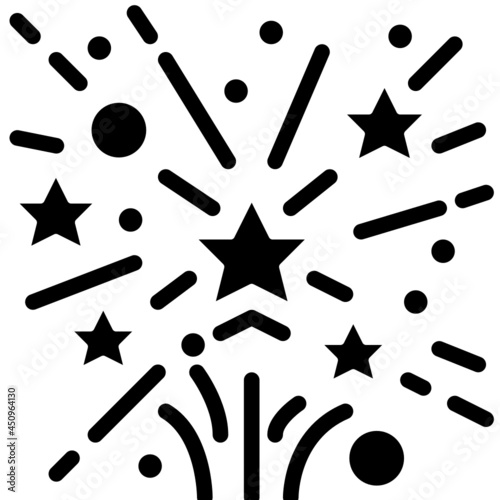 fireworks solid icon