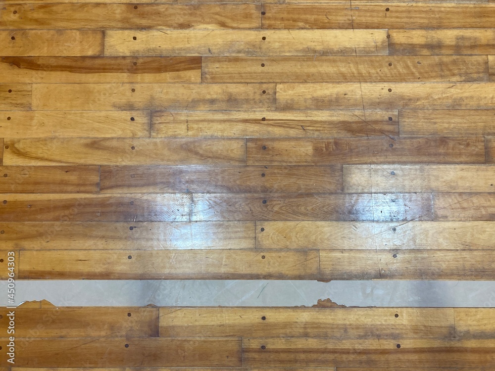 Naklejka premium 体育館の床