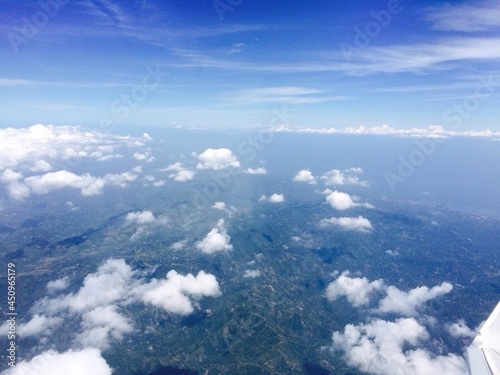 飛行機から見た地球