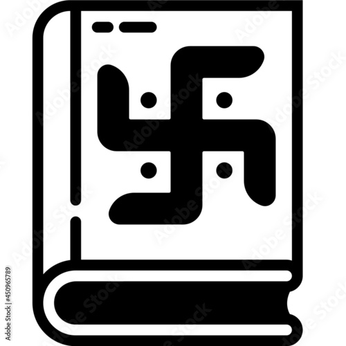book solid line icon