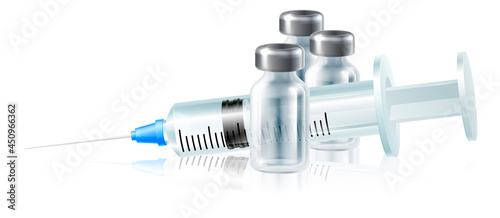 Injection Syringe Medicine Vials Medical Vaccine