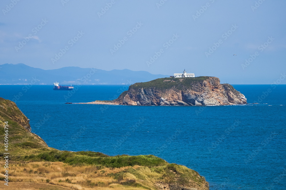 Landscape of the Russky island. Vladivostok, Russia.