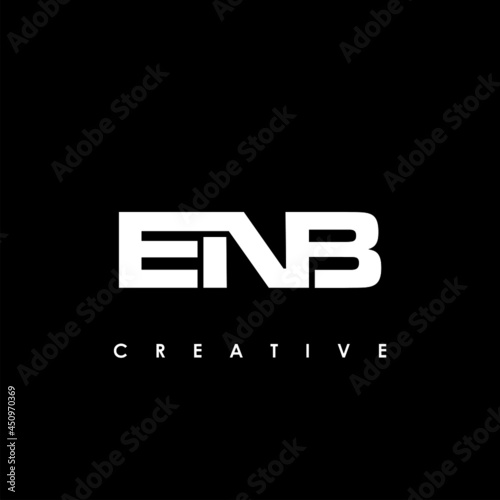 ENB Letter Initial Logo Design Template Vector Illustration