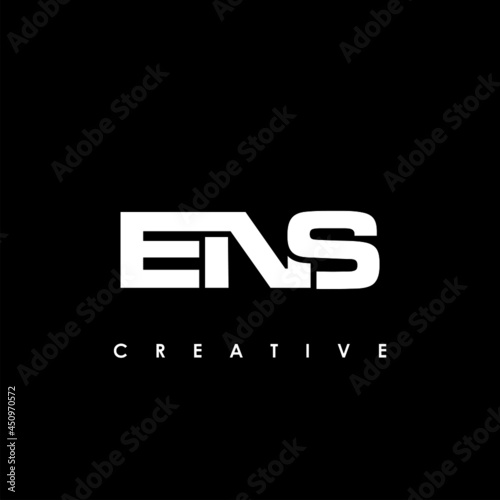 ENS Letter Initial Logo Design Template Vector Illustration