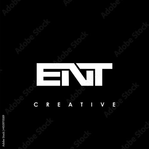 ENT Letter Initial Logo Design Template Vector Illustration