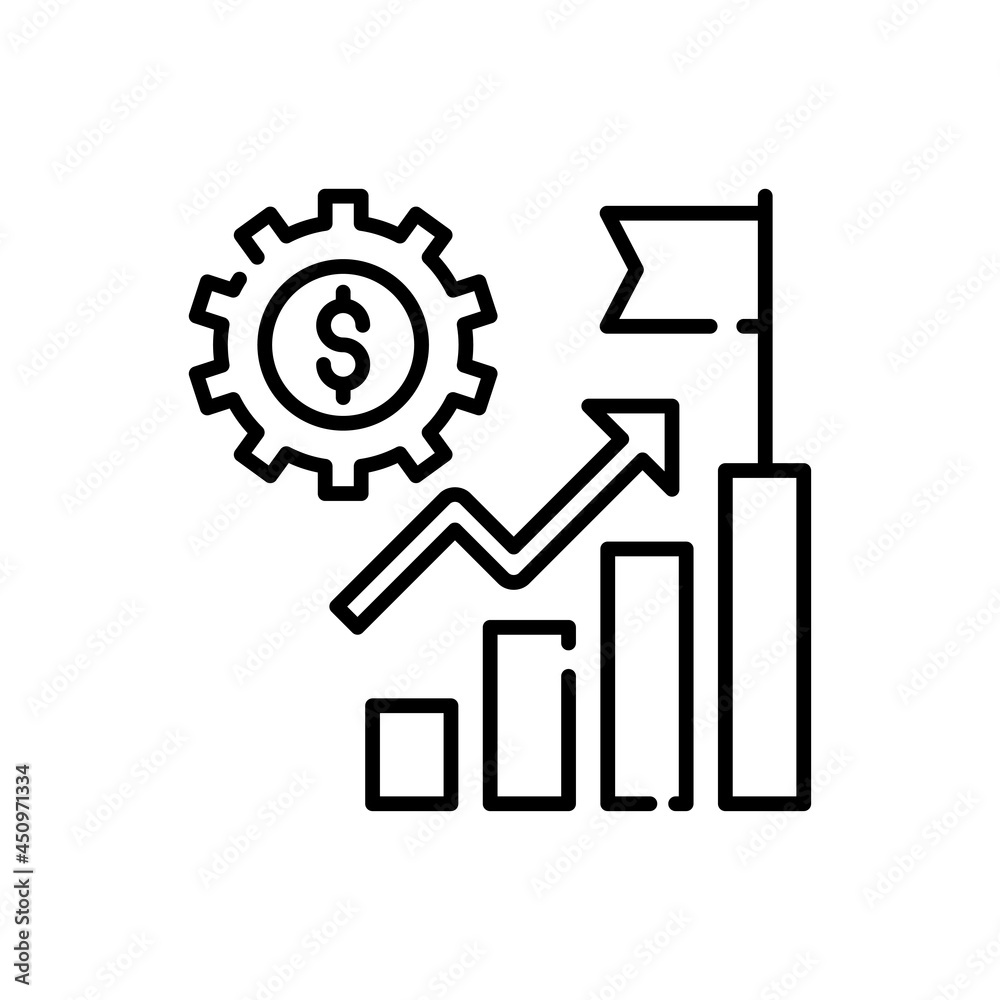 finance development vector outline icon style illustration. EPS 10 File finance development vector outline icon style illustration. EPS 10 File