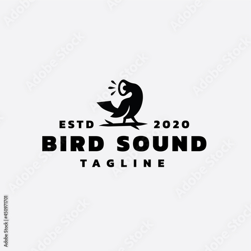bird sound logo design