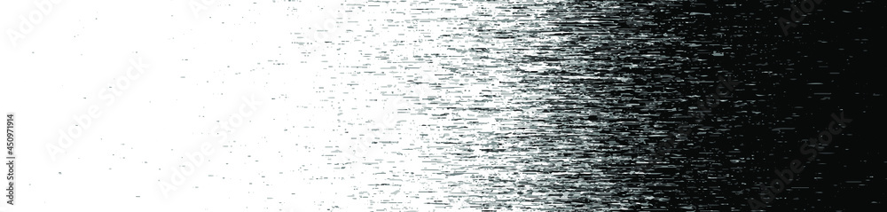 Vector black and white halftone gradient banner, texture template made of a lines, grunge graphic backdrop, texture vector background template. Vector black and white halftone gradient banner, texture template made of a lines, grunge graphic backdrop, texture vector background template.