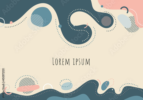 Abstract trendy organic sha...