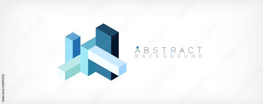 Abstract background. 3d cubes, cubic elements and blocks. Techno or business concept for wallpaper, banner, background, landing page Abstract background. 3d cubes, cubic elements and blocks. Techno or business concept for wallpaper, banner, background, landing page