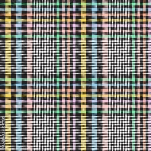 Rainbow Pastel Plaid textured Seamless Pattern