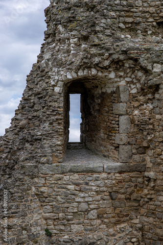stone wall with window