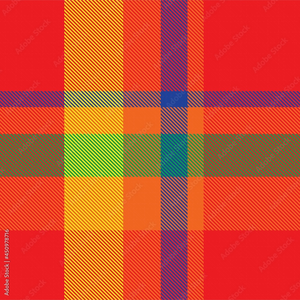 Rainbow Plaid Tartan Checkered Seamless Pattern Rainbow Plaid Tartan Checkered Seamless Pattern