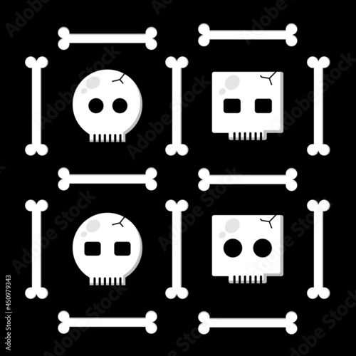 Cute Skull Set Black