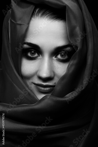 woman with headscarf