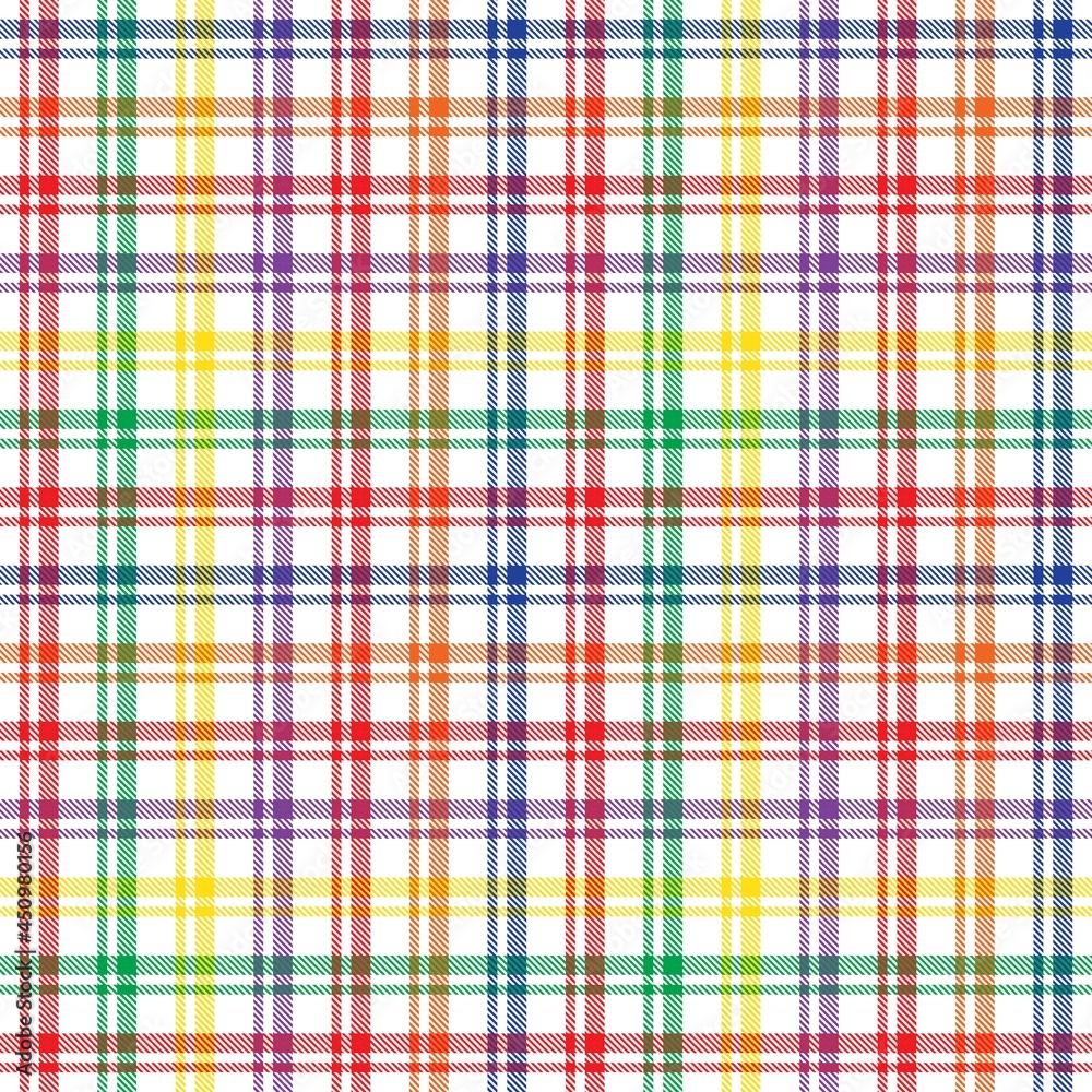 Rainbow Plaid Tartan Checkered Seamless Pattern Rainbow Plaid Tartan Checkered Seamless Pattern