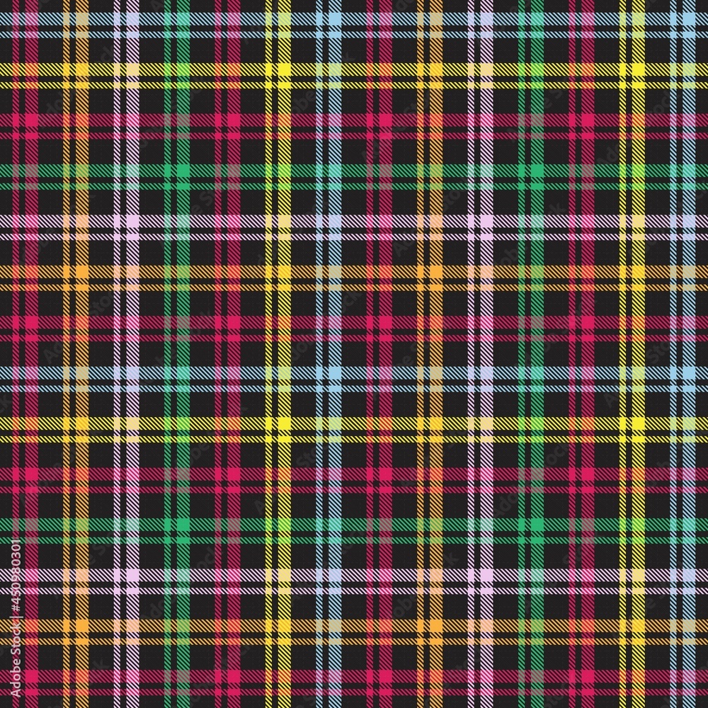 Rainbow Plaid Tartan Checkered Seamless Pattern Rainbow Plaid Tartan Checkered Seamless Pattern