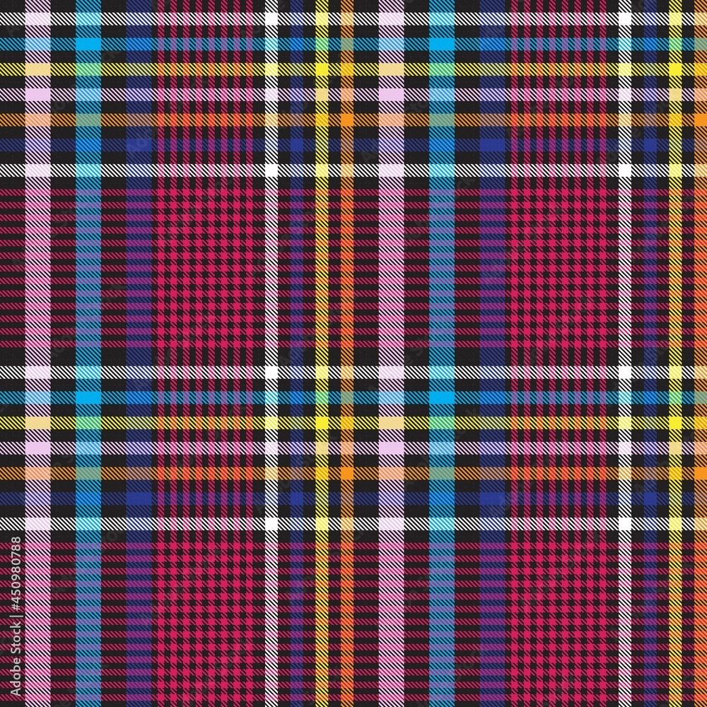 Rainbow Plaid Tartan Checkered Seamless Pattern Rainbow Plaid Tartan Checkered Seamless Pattern