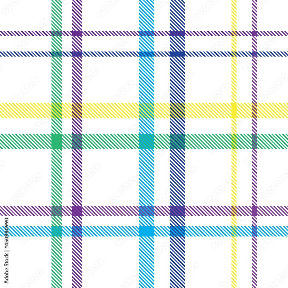 Rainbow Plaid Tartan Checkered Seamless Pattern Rainbow Plaid Tartan Checkered Seamless Pattern