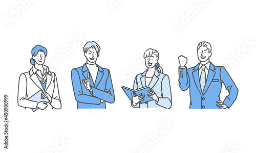 ビジネスパーソン4人