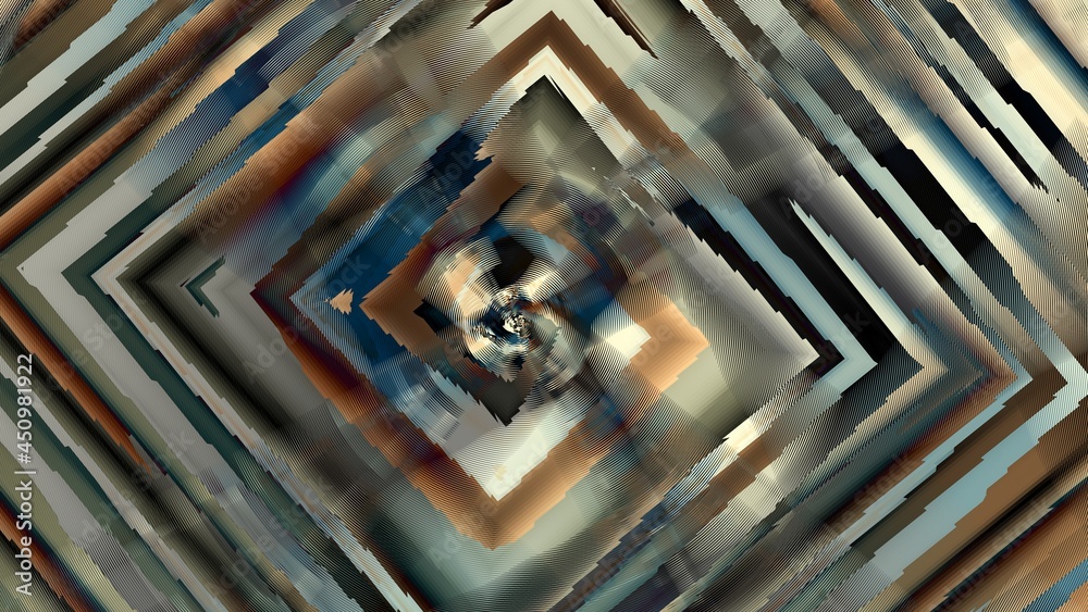 Obraz premium Digital fractal pattern. Abstract background. Horizontal background with aspect ratio 16 : 9