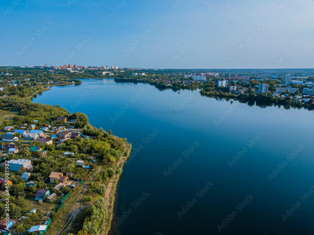 Aerial view of residential district in Kazan, Russia