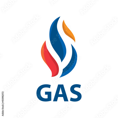 Vector logo of the gas station and equipment