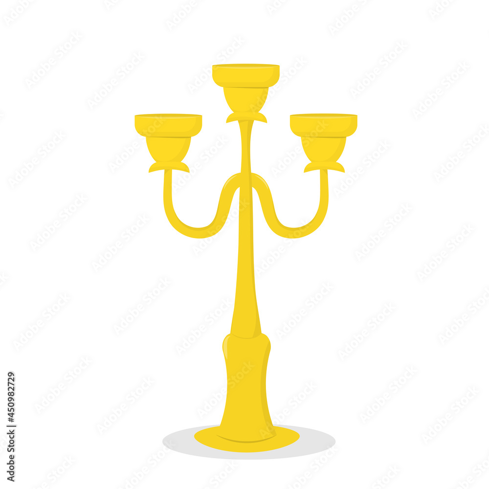 vector illustration of a candlestick isolated on a white background vector illustration of a candlestick isolated on a white background