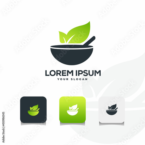 Obraz na plátně Herbal Medicine- Logo Template