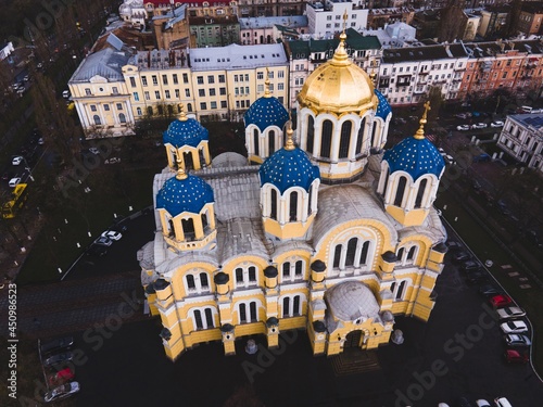 St. Volodymyr’s Cathedral seen in Kyiv, Ukraine photo