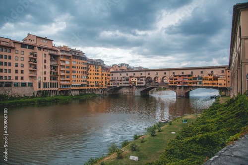 VIews of the Ponte Vecchio in Florence, Italy