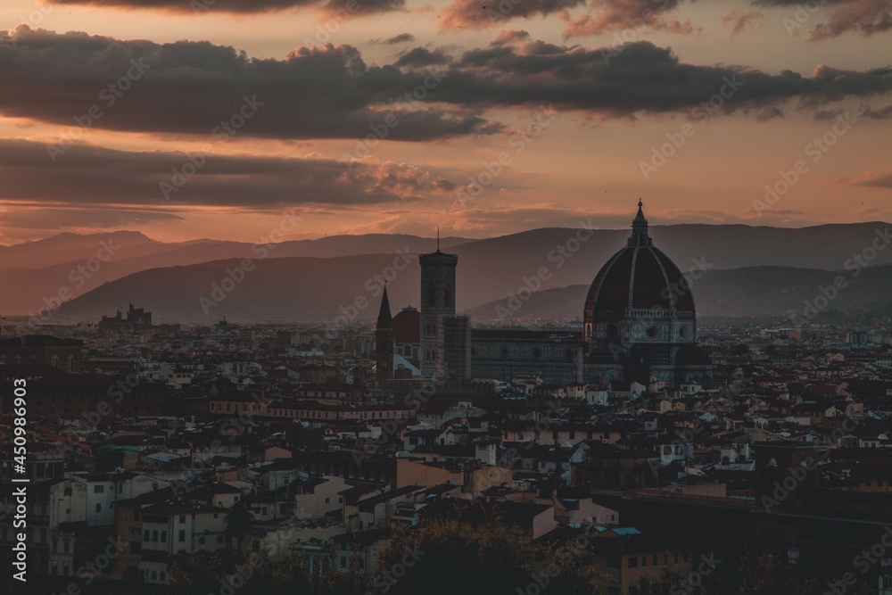 Views of the Duomo in Florence, Italy