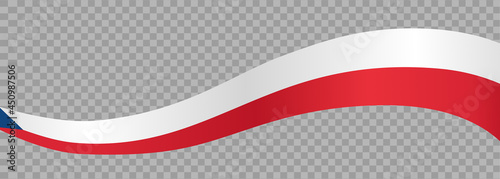 Waving flag of Czech Republic isolated  on png or transparent  background,Symbol of Czech Republic,template for banner,card,promote, vector illustration top gold medal sport winner country