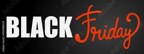 Black Friday shopping banner and announcement poster design. Shopping spree for Black Friday. Vector illustration.
