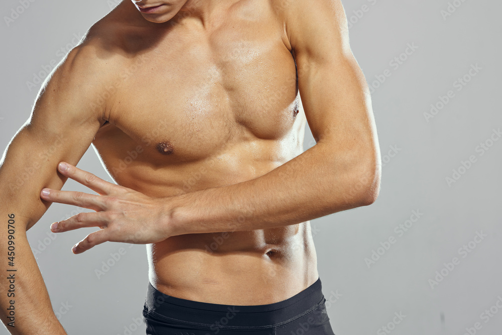 male bodybuilder inflated torso athletic uniform gym male bodybuilder inflated torso athletic uniform gym