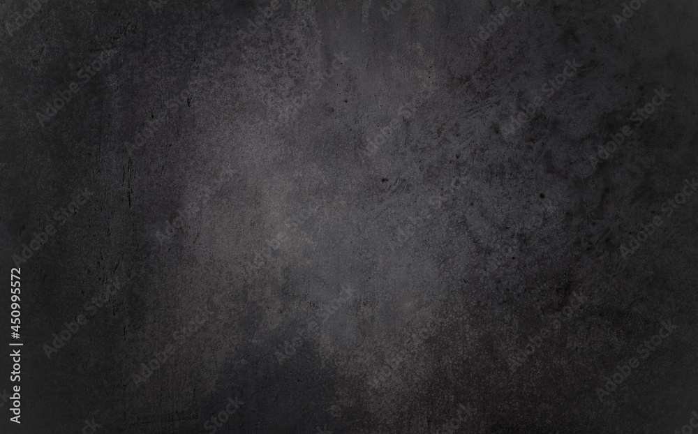 Fototapeta premium Dark gray concrete background or texture, wall or floor