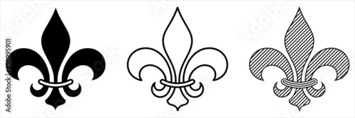 Fleur De Lis, Fleur-De-Lys Or Flower-De-Luce, The Decorative Stylized Lily