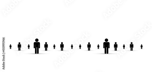 icone, gruppo, utenti, persone, leader	
