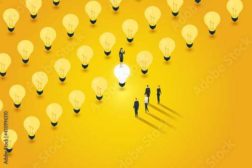 Creative business leaders choose to turn on one light bulb.