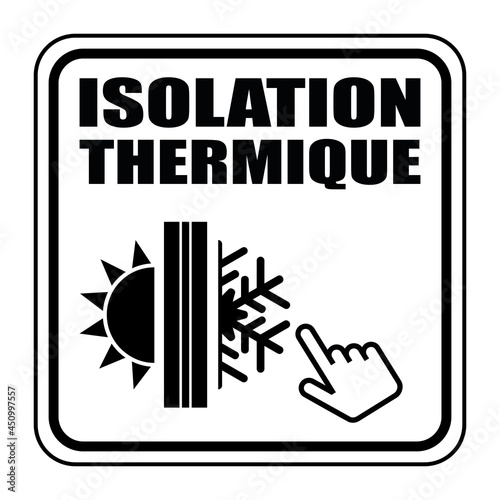 Logo isolation thermique.