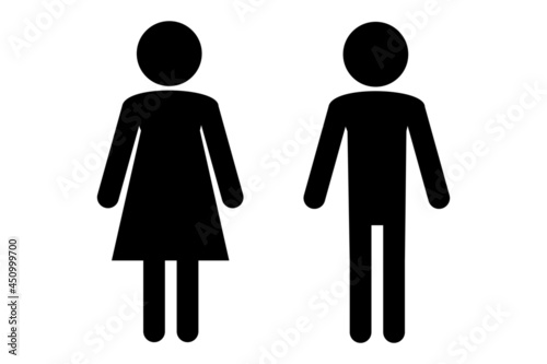 man and woman symbol pictograms on a white background