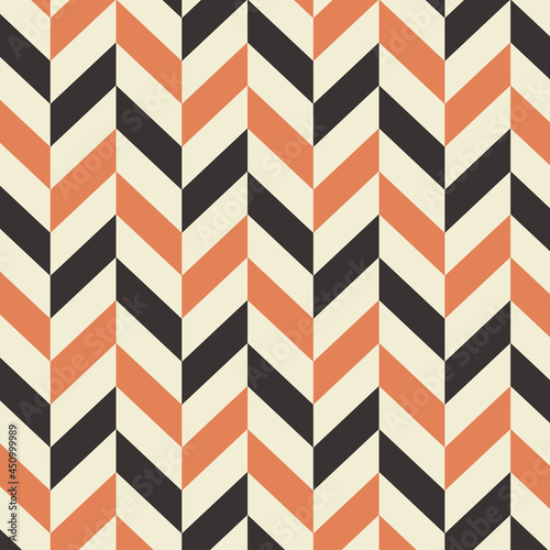 Abstract chevron pattern background retro vintage vector image. Zigzag wallpaper