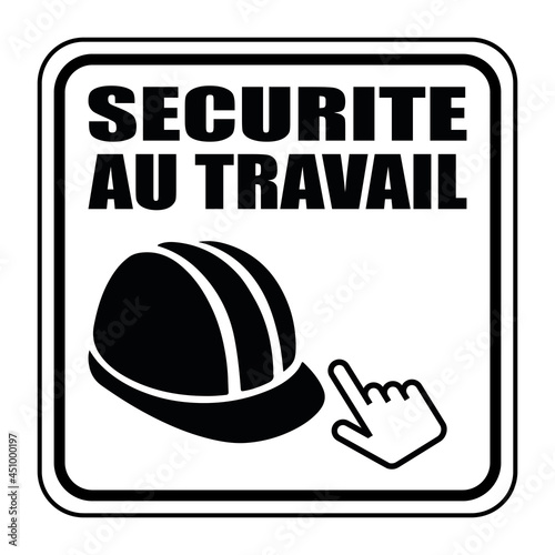 Logo sécurité au travail.