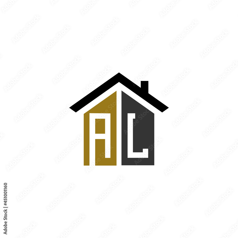 al home logo design vector luxury linked al home logo design vector luxury linked