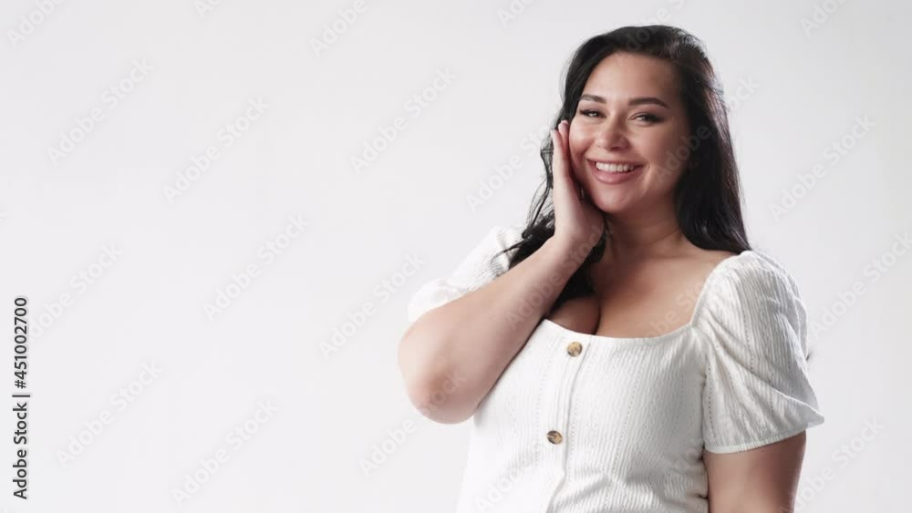 impressed woman special offer overweight lady impressed woman special offer overweight lady