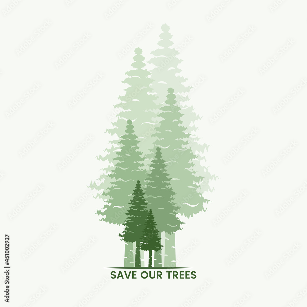 Obraz premium green trees
