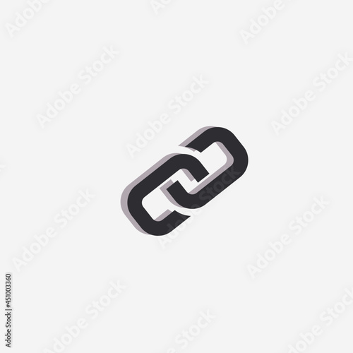 Vector illustration of link symbol