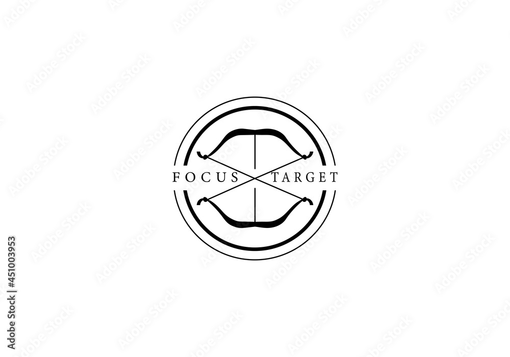 Focus Letter logo hunter element Focus Letter logo hunter element