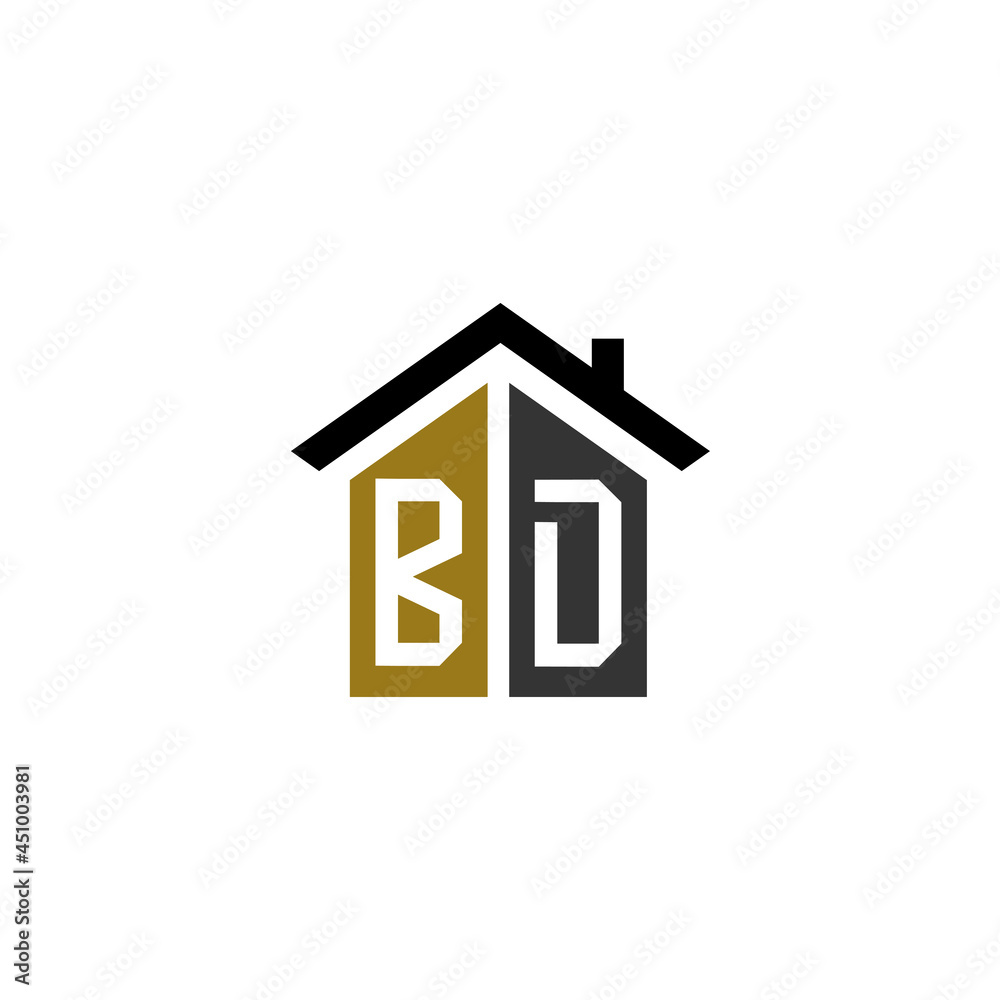 bd home logo design vector luxury linked bd home logo design vector luxury linked