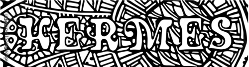 The Name Hermes in black and white coloring picture
Ausmalbild Hermes
